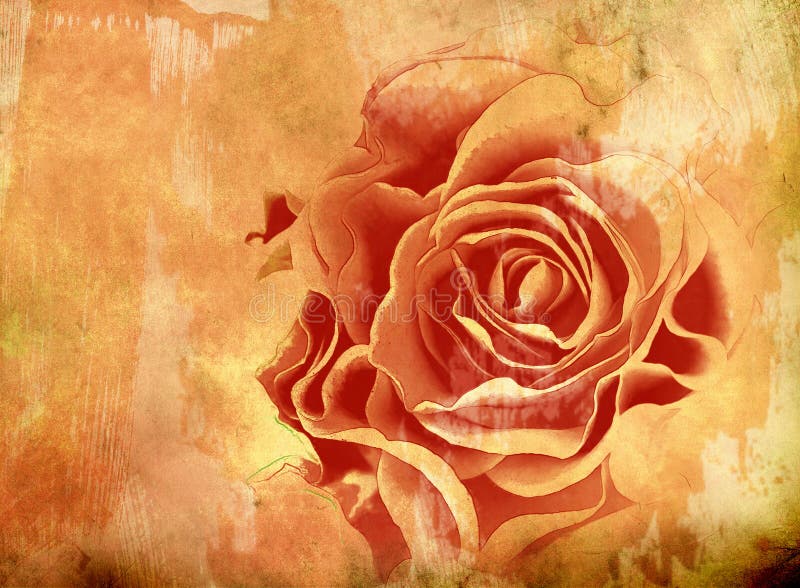 Abstract background with rose