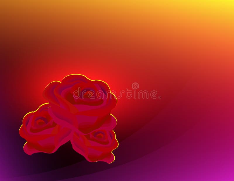 Abstract background with roses