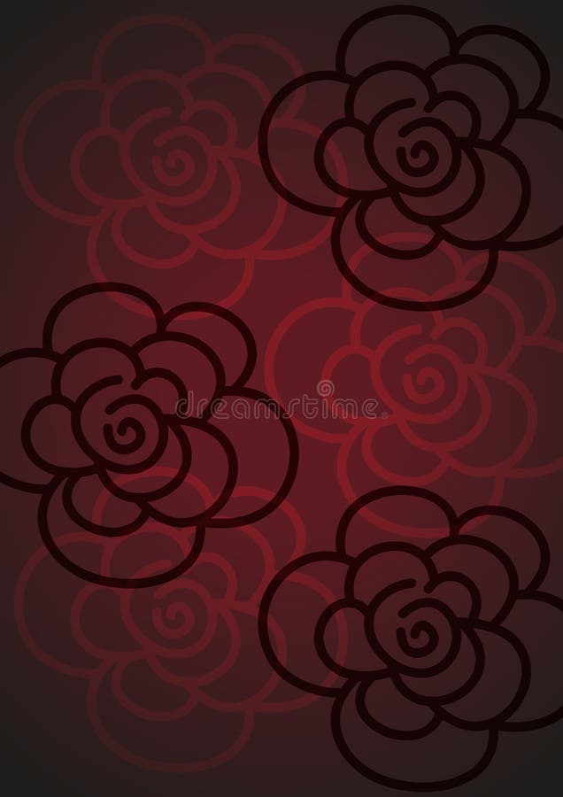 Abstract background of roses