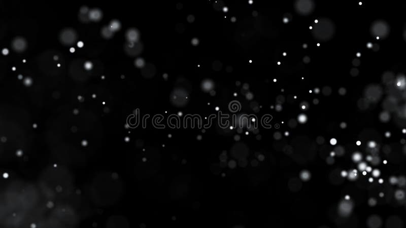 Abstract background of shining particles. Big data and cybersecurity. 3D vector illustration