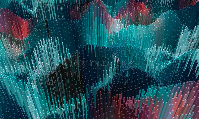 Abstract background, small colorful block, big data, 3D render vector illustration Abstract background, small colorful block, big data, 3D render vector illustration
