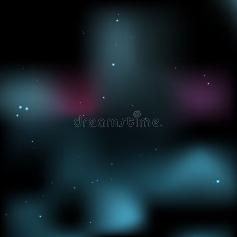 Abstract Background is a Space with Stars. Stock Vector Illustration