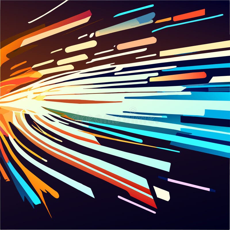 Abstract Background with Speed Lines. Vector Illustration for Your ...