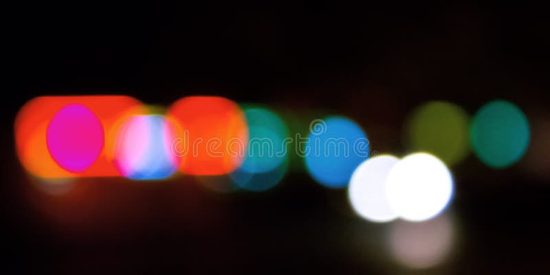 abstract background of street lights