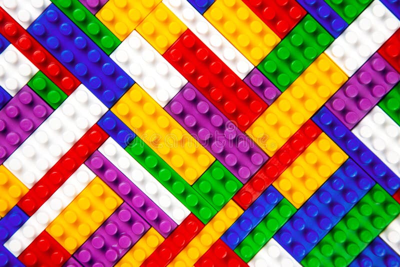 Abstract Background Texture of Colored Constructor Blocks. Background
