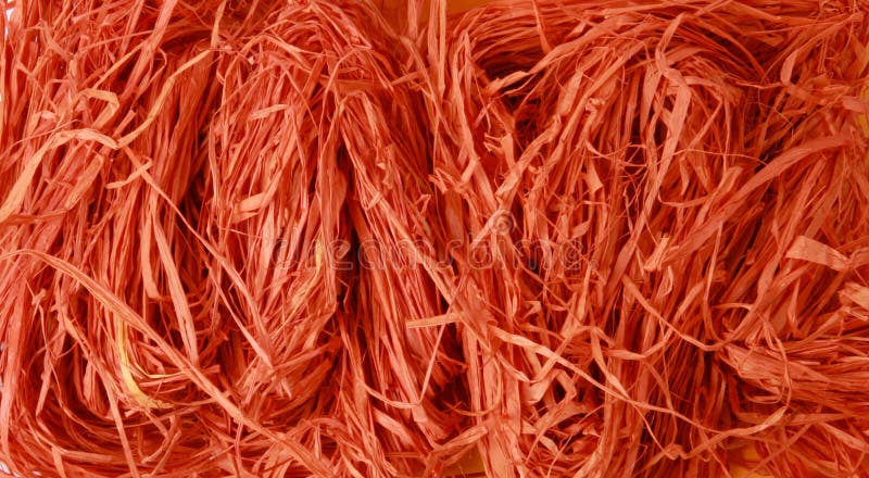 Abstract background texture, natural orange raffia royalty free stock photography