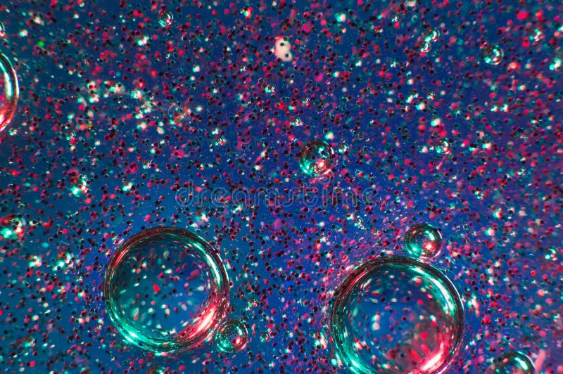 Background Transparent Slime With Golden Glitter Stock Image - Image of