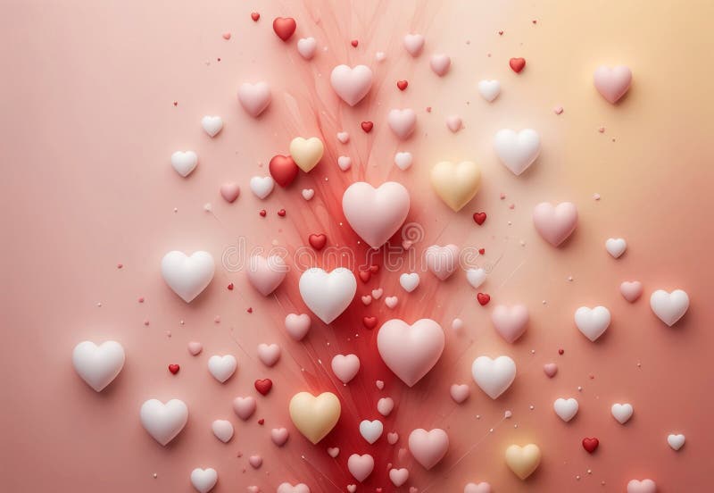 Abstract background, valentine&#x27;s day card royalty free illustration