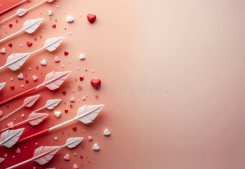 Abstract background, valentine&#x27;s day card vector illustration