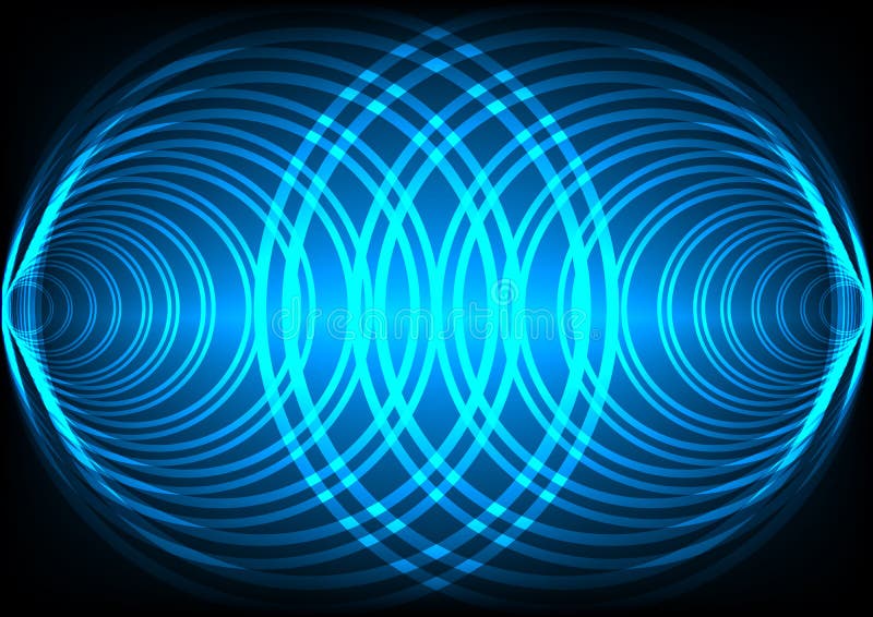 Abstract background wave surround technology