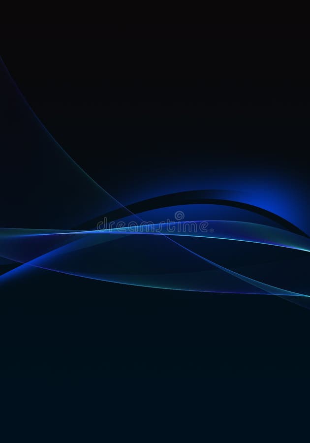 Abstract Background Waves. Black, Blue and Green Abstract Background