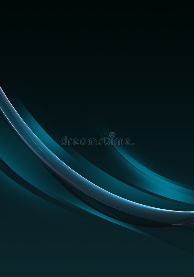 Abstract Background Waves. Black and Cyan Blue Abstract Background ...