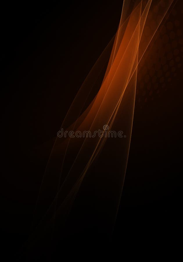 Abstract background waves. Black, orange and brown abstract background for wallpaper oder business card