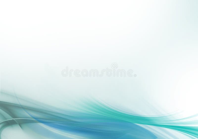 Abstract background waves. White, green and blue abstract background