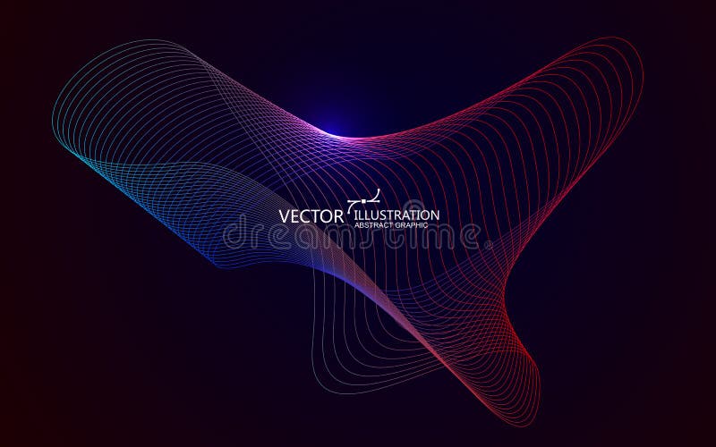 The abstract background of the wavy lines stock photo