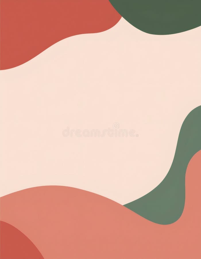 Abstract background with wavy shapes creating a modern and colorful poster royalty free stock image