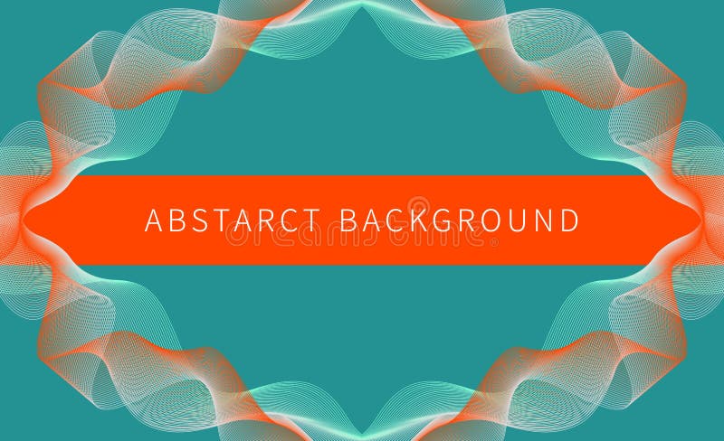 Abstract background with wavy thin lines. Template design for your business stock illustration