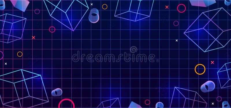 Abstract background for web. Multicolor gradient. Fashion vector gradient 3D background. Colored 3d geometric. Template for banner