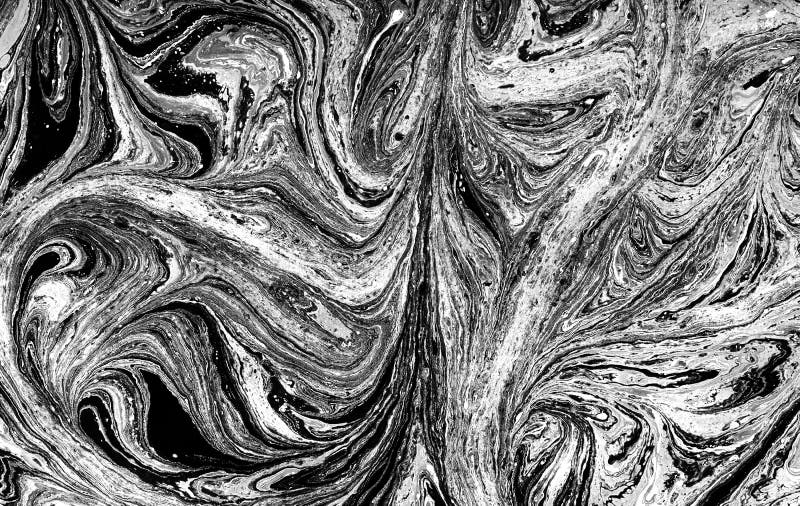 Abstract black oil paint texture as background Stock Photo