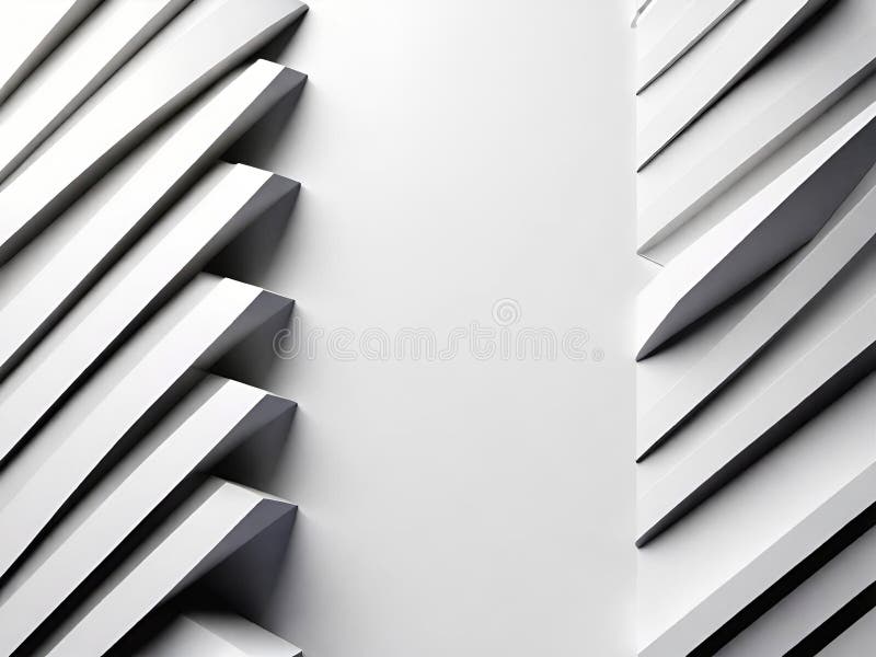 Abstract background with white and gray color. 3d illustration vector illustration