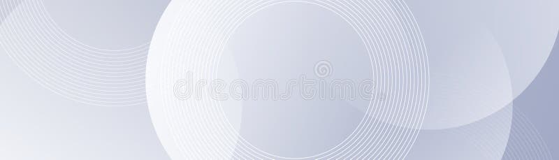 Abstract background white and grey with glowing circle curved geometric lines. Modern shiny lines pattern. Vector illustration vector illustration