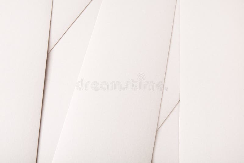 Abstract background, white sheets of paper. Geometric pattern of white pages, close up, mosaic design. Concept clean layout stock images, royalty-free photos and pictures