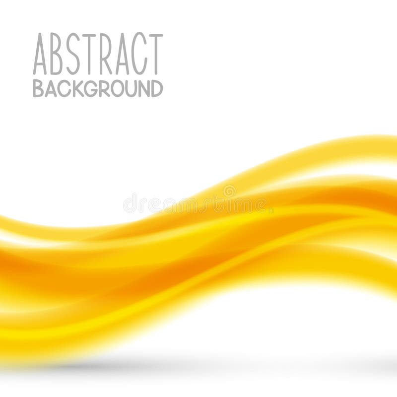 Abstract background with yellow wave royalty free illustration