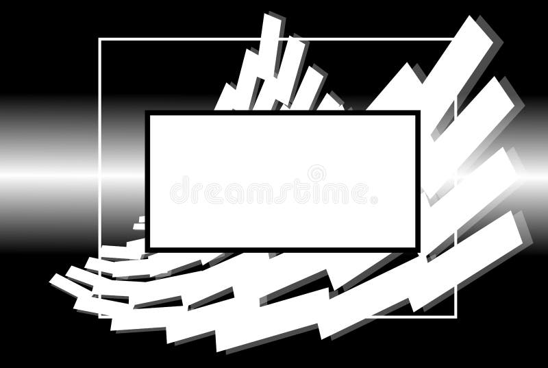 Abstract banner on black stock illustration. Illustration of backdrop