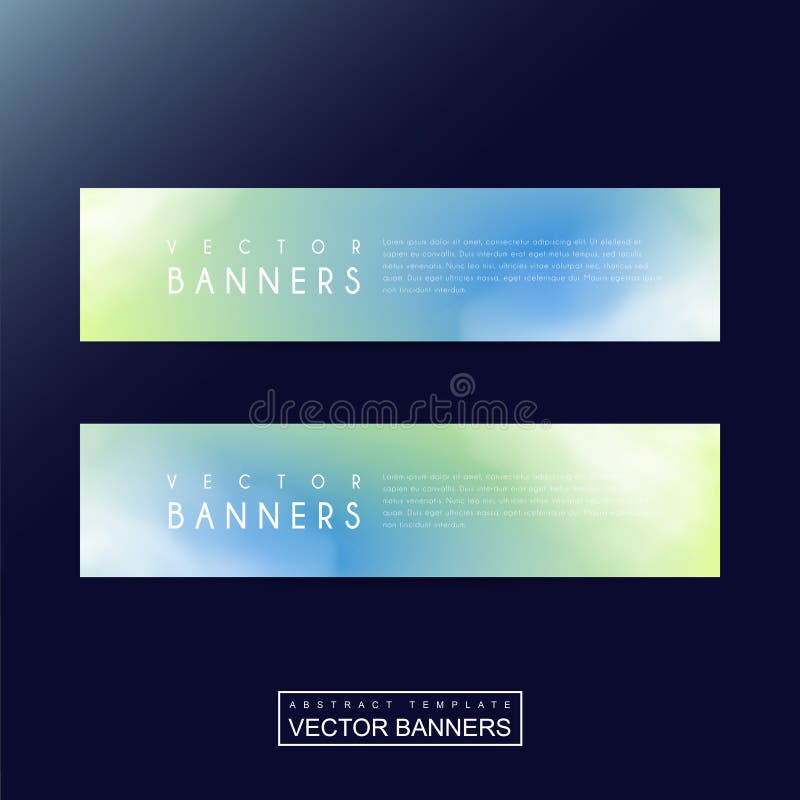 Abstract Banner Template Design Stock Vector - Illustration of dizzy