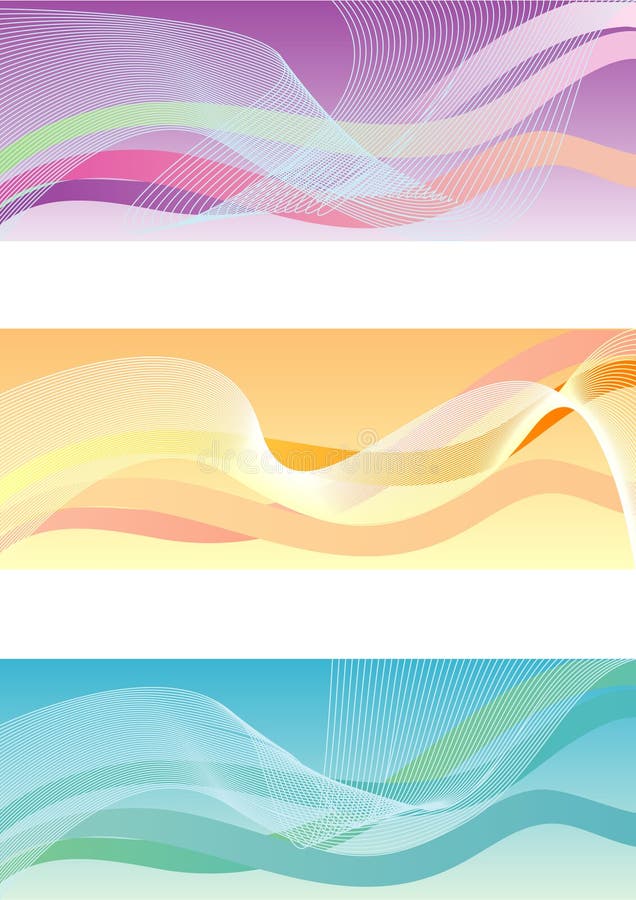 Abstract banners