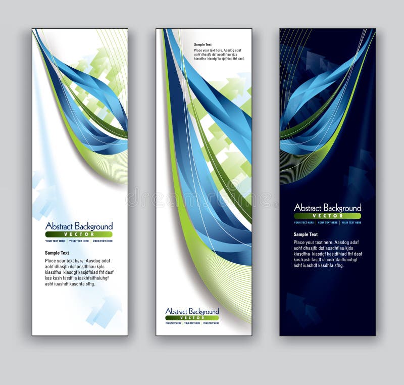 Abstract Banners. Vector Eps10 Backgrounds.