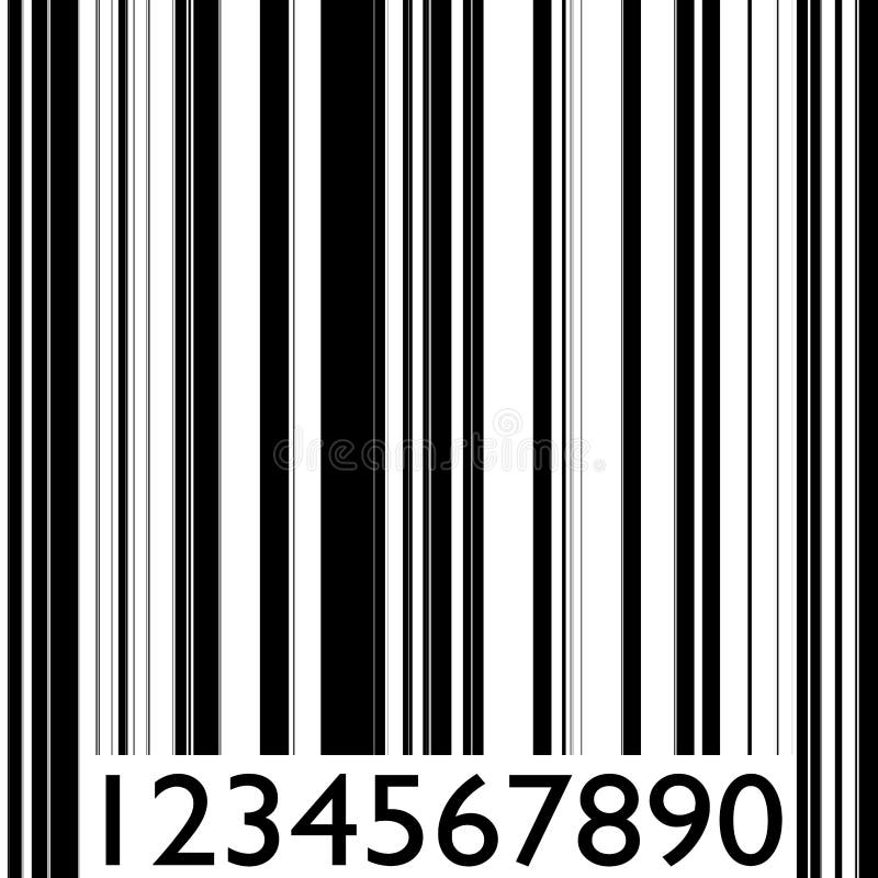 Abstract barcode strip royalty free illustration Abstract barcode strip royalty free illustration