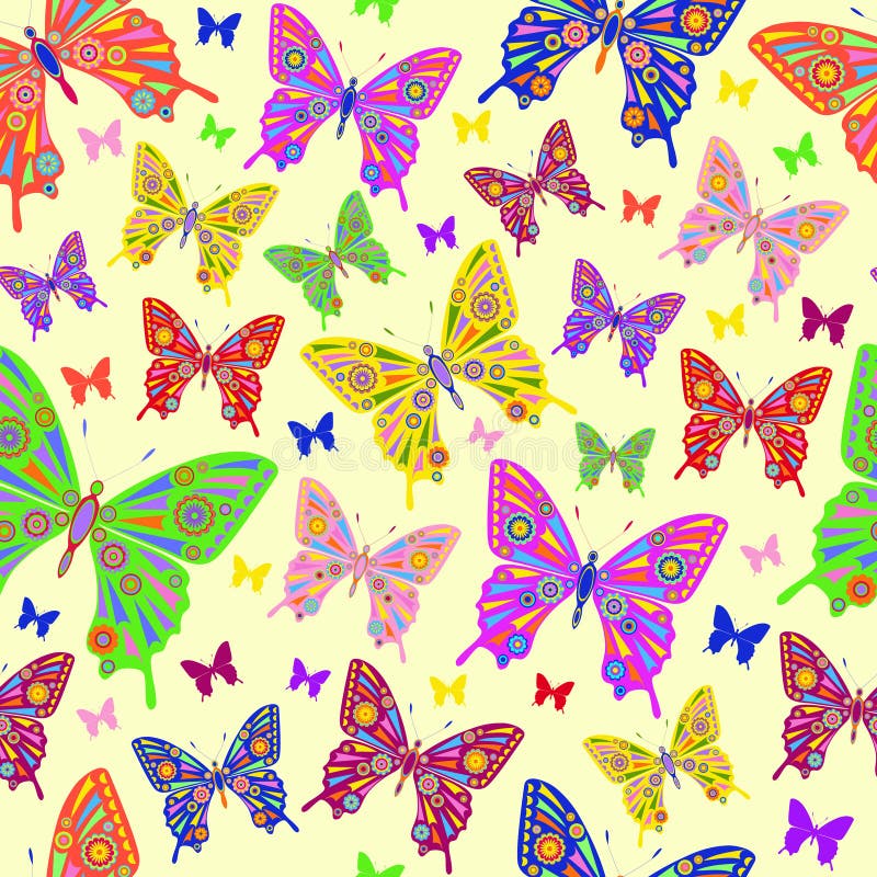 Butterflies and flowers stock vector. Illustration of green - 13516098