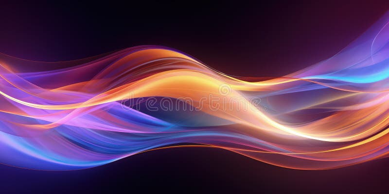 Fundal cu unde dinamice abstracte vector illustration