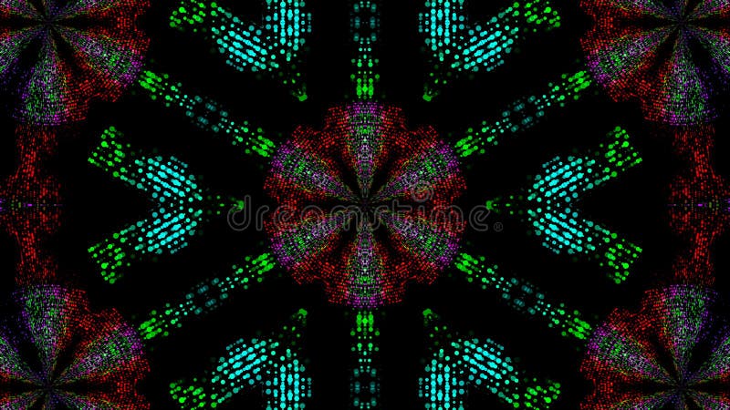 Abstract beautiful kaleidoscope background, 3d render computer generated backdrop vector illustration