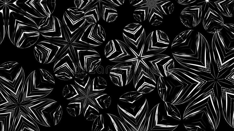 Abstract beautiful line flowers background, 3d rendering computer generated backdrop stock illustration