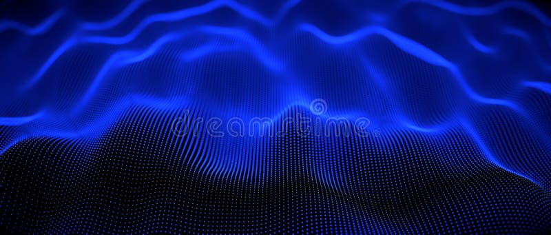 Abstract big data futuristic light wallpaper background design. Science dark pattern with structure mesh and circles