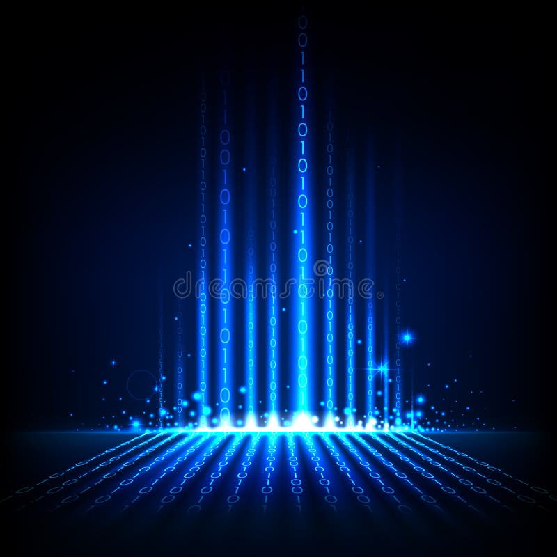 Abstract Binary Background stock illustration