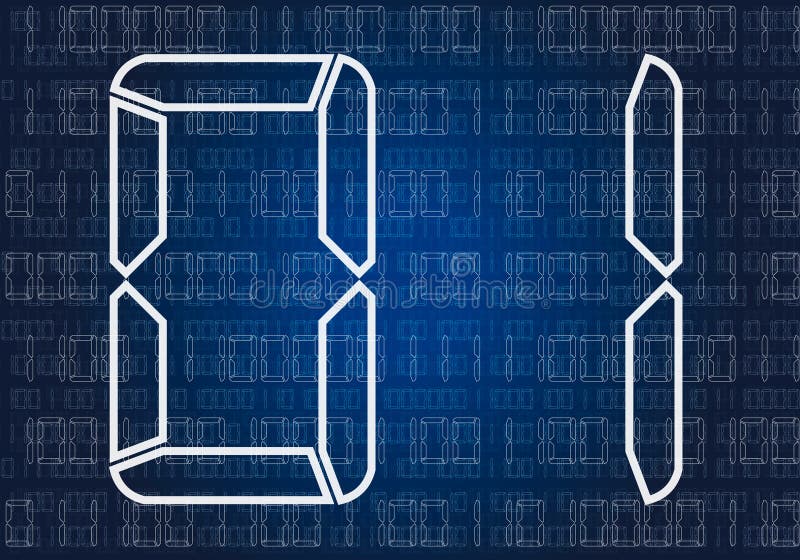 Abstract binary code stock illustration
