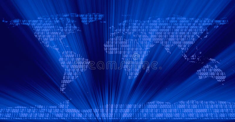 Abstract binary code royalty free illustration