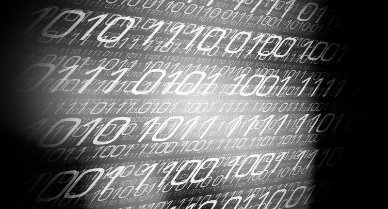 Abstract binary code vector illustration