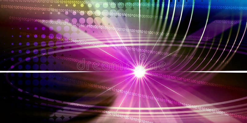 Abstract binary composite royalty free illustration