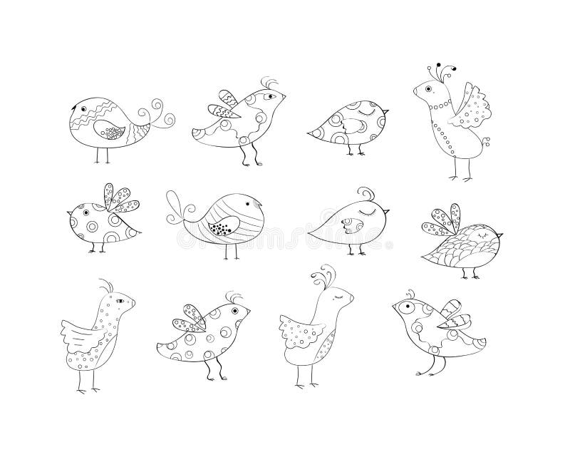 Abstract Bird Silhouette royalty free illustration