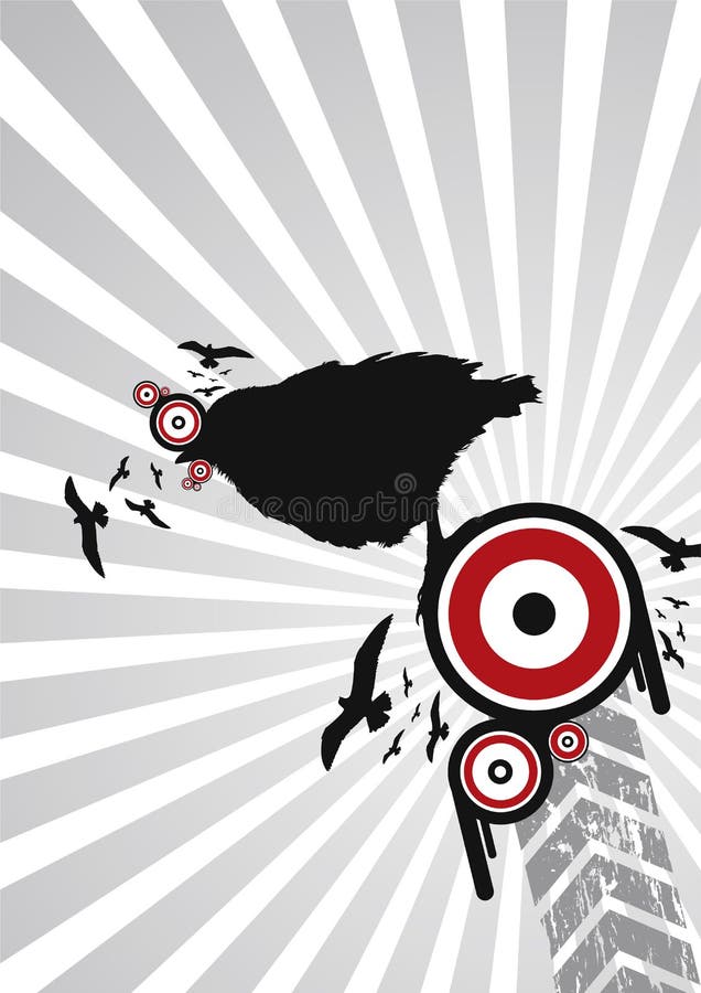 Abstract bird silhouettes vector illustration Abstract bird silhouettes vector illustration