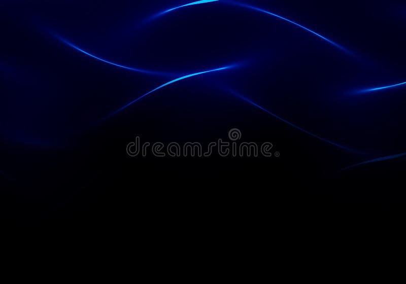 Abstract Black Background with Blue Lines Stock Illustration
