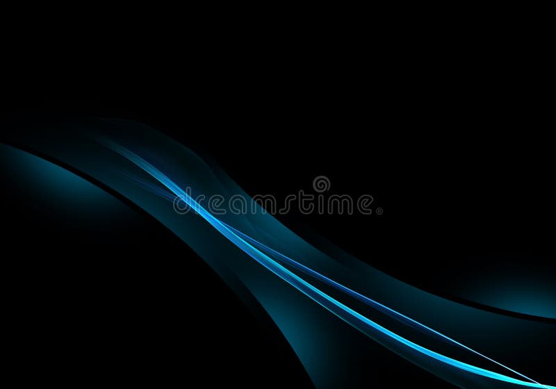 Abstract Black Background with Blue Dynamic Lines for Business Cards or  Wallpaper Stock Illustration - Illustration of background, element:  150764420
