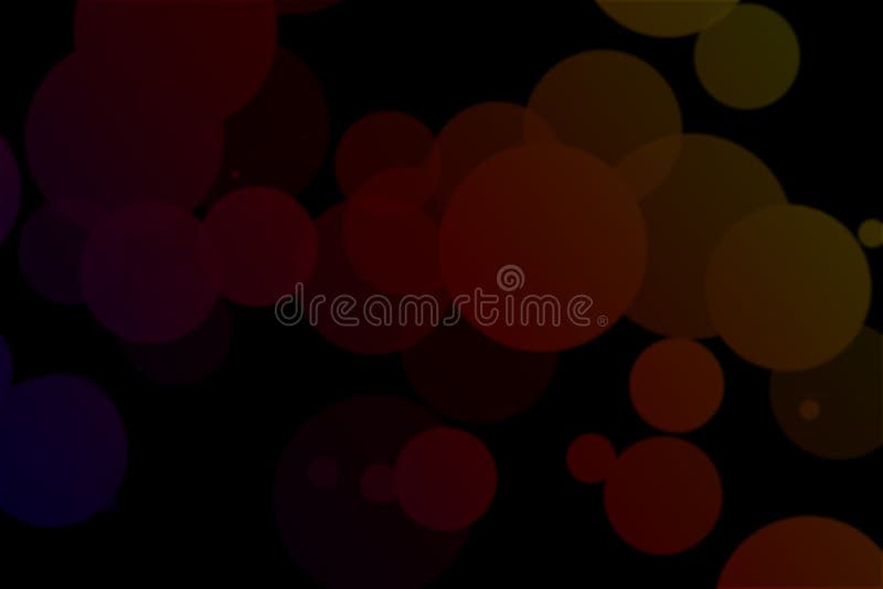 An Abstract Black Background with Red Circles Stock Illustration