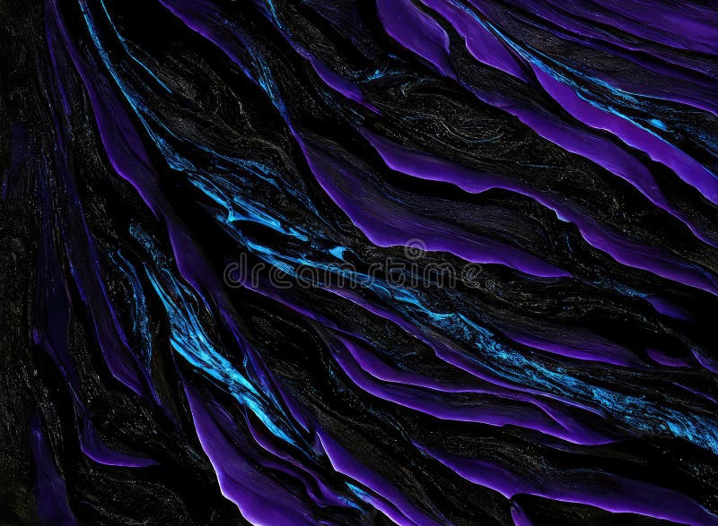 Abstract black blue violet grunge marble texture background. Generative AI