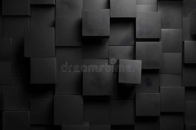 Abstract Black Geometric Wall stock photo