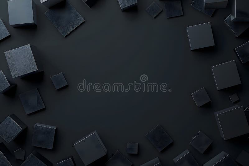 Abstract Black Geometric Wall stock photography